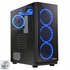 Sistem Desktop PC Gaming Serioux cu procesor Intel® Core™ i5-10400F pana la 4.30GHz, 16GB DDR4, 512GB SSD M.2 PCIe, GeForce® GTX 1660 6GB GDDR5, Case RGB